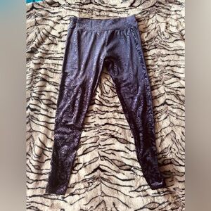 Killstar Purple Velvet Bite Me Leggings Pants XL
